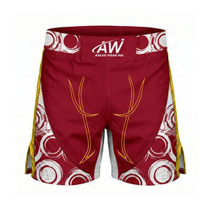 Askar Wear Inc MMA <b>Shorts</b> <b>Men</b> <b>Black</b> Quick Dry Regular Fit Mixed Martial Arts Fight Gear - Product Image 2