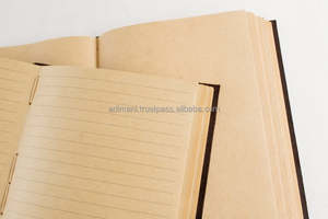 Chính hãng da Nhật ký sang trọng da bút chủ vòng lặp Tạp Chí handmade A4 A5 Quyển phác thảo Tạp Chí vẽ du lịch Kraft trang OEM - Product Image 4