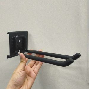 Double <b>Hook</b> Wall Organizer For Garage Double Wide <b>Hook</b> 2mm Garage Rail System Durable Utility Storing OEM Vietnam GAPGAR003 - Product Image 1