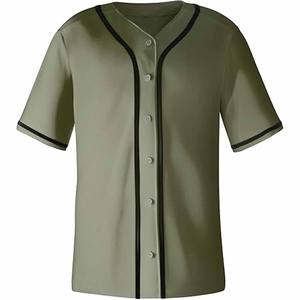 Camiseta de Béisbol para Hombre, Estilo Atlético con Seis Botones a Presión en la Parte Delantera, Inspirada en Equipos de EE. UU., Ropa Deportiva Urbana - Product Image 1