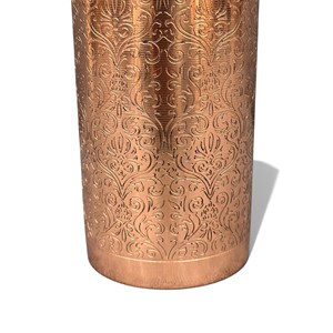 Heritage Pattern <b>Copper</b> <b>Drinking</b> <b>Bottle</b> from Indian exports international. ( Certified pure <b>copper</b> ) - Product Image 4