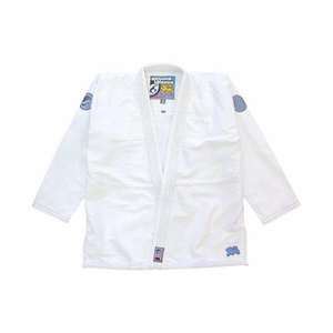 Logo personnalisé brodé sur le devant, 100% coton, léger, anti-rétrécissement, respirant, durable pour les kimonos de Jiu Jitsu - Product Image 1