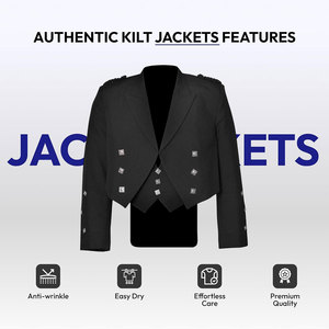 Chaqueta Kilt Prince Charlie con Chaleco - Traje Escocés Formal para Hombre para Bodas, Fiestas y Eventos Highland - Product Image 5
