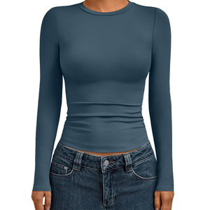 Nueva Moda, Camisas de Mujer de Manga Larga y Corta de Alta Calidad, Color Sólido, en Venta en Línea - Product Image 1