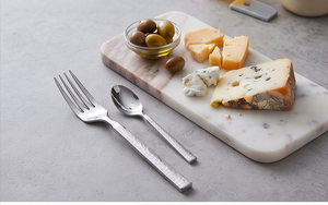 Luxury <b>Grid</b> Textured Mirrored Stainless Steel Flatware Set Tarnish Resistant Ideal For Restaurant Elegant Dinnerware And Party - Product Image 4