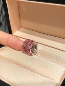 Pendientes de Aro de Oro Blanco de 14K con Diamantes Rosados Cultivados en Laboratorio, Engaste de Media Bisel, 4.0mm, Joyería Elegante y Delicada para Mujer, Regalo para Fiesta - Product Image 5