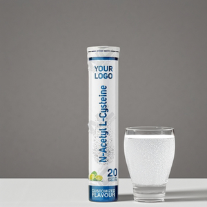 Complément alimentaire de haute qualité à marque privée : Comprimés effervescents aromatisés N-Acétyl L-Cystéine pour améliorer la santé mentale - Product Image 1