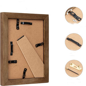 Cadre photo en bois de luxe, style rustique minimaliste classique, artisanal, matériau écologique, finition lisse, cadeau décoratif haut de gamme - Product Image 4