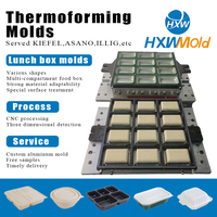 Aluminium-Thermoformform M1179 für Kunststoff-Geschirr, Positiv-/Negativdruck-Formung, CNC-Verfahren, Heiß-/Kaltkanal, OEM/ODM