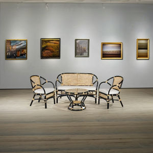 ชุดห้องนั่งเล่นโคโรนาจากหวายทำด้วยมือเฟอร์นิเจอร์เก้าอี้โต๊ะกาแฟจากประเทศอินโดนีเซีย - Product Image 2