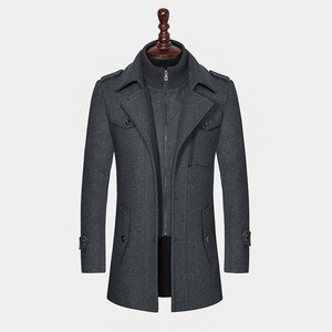 <b>Black</b> Wool <b>Coat</b> <b>Women</b> Notched Lapel Long Jacket Zipper Button Epaulet <b>Winter</b> Overcoat - Product Image 3