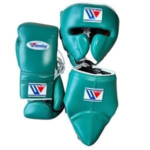 Guantes de Boxeo Profesionales de Alta Calidad Personalizables de Cuero Vacuno Auténtico de 16 oz con Cierre de Cordones y Velcro Ajustables para Artes Marciales - Product Image 1