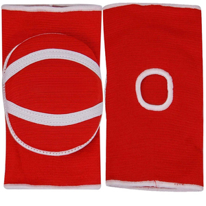 Rodillera Tejida Roja con Cierre de Tirón, Transpirable, Ajuste Universal Unisex, Protección para Todas las Estaciones - Product Image 1