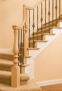 Connecteur de rampe d'escalier en bois, longueur 9 1/4 pouces, fixation murale, design moderne pour rampes d'escalier - Product Image 5