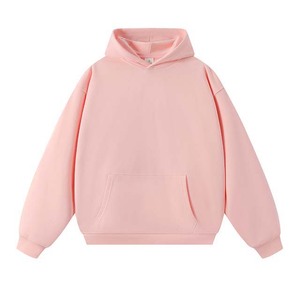 Sudadera con Capucha Unisex, Color Sólido, Tejida, Informal, Corte Regular, para Otoño, Disponible en Varios Colores, Nueva Llegada - Product Image 2