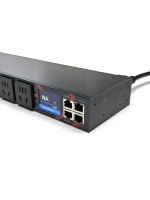 PDU intelligent 220V 10A Nouveau standard chinois 8 prises avec mesure et commutation LCD Modbus pour installations minières