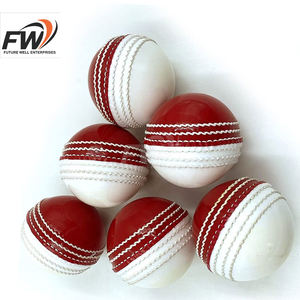 Balle de cricket en cuir la plus vendue avec coutures renforcées pour l'entraînement en intérieur et en extérieur, l'enseignement et le cricket scolaire - Product Image 6