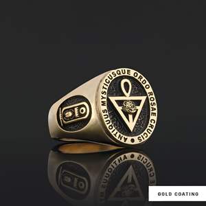 แหวนเมสัน BOJ รุ่น 011 แบบกำหนดเองได้ สำหรับทั้งชายและหญิง แหวนตราประทับฟรีเมสันส่วนบุคคล แหวนตราประทับมาสเตอร์เมสันเท็กซัส สไตล์ฮิปฮอป สีเงิน ราคาประหยัด - Product Image 6