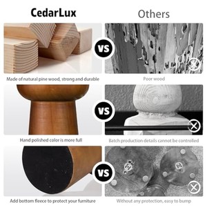 Handcrafted Sheesham Wood <b>Candle</b> Holders Wholesale - Walnut Brown <b>Tapered</b> Design - Product Image 4