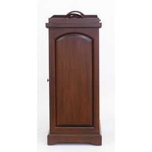 Mueble Bar Tradicional de Caoba Sólida con Puerta de Cristal y Bandeja Incluida para Uso Interior/Exterior - Product Image 5