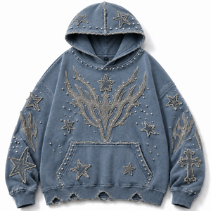 Wholesale Sourcing Heavyweight Cotton Oversized Hoodie Men Custom Puff Print Mens Hoodie for Streetwear Brands - Product Image 4
