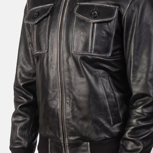 Motorcycle Leather Jacket Classic Biker Style Motorbike Riding Wear Streetwear Fashion Outerwear Custom Logo Casual Touring <b>Coat</b> - Product Image 6
