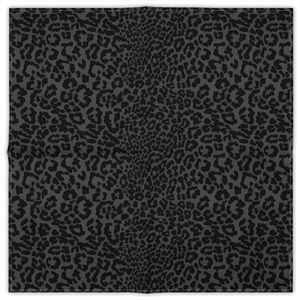 Bandana à imprimé léopard tendance 49x49cm en soie unisexe, foulard décoratif décontracté pour l'extérieur - Product Image 5