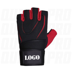 Guantes de Gimnasio de Cuero Vacuno de Primera Calidad, Medios Dedos, con Soporte para Muñeca, Guantes Personalizados para Levantamiento de Pesas, Transpirables, para Entrenamiento Físico - Product Image 5