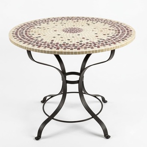 Luxury European Hand Forged Wrought Iron Coffee Table Custom Weather Resistant Outdoor Furniture for <b>Garden</b> Courtyard 4 <b>Seater</b> - Product Image 1