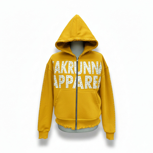 Sudadera con capucha de forro polar con estampado de letras de diamantes de imitación, estilo casual de verano, unisex, corte regular, con bolsillo y estampado digital - Product Image 6