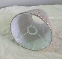Abat-jour en tissu de lin moderne en forme de cône, plissé, motif Ikat, pour table d'intérieur, fait main, dimmable, E27, très demandé