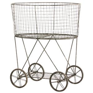 Panier de rangement en métal de style industriel, organisateur en fil métallique robuste pour placard - Product Image 5