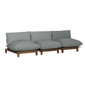 Canapé modulaire 3 places Minh Phuoc Furniture Oil Stain, style moderne, pour intérieur/extérieur, salon. - Product Image 2