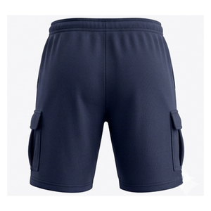Pantalones cortos deportivos para hombre, color azul marino, de secado rápido, para entrenamiento atlético, transpirables, informales, con múltiples bolsillos - Product Image 2