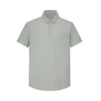 Ensemble polo et short tricotés respirants pour homme – Tenue décontractée d'été deux pièces à manches courtes – Vente en gros