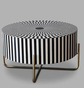 Designer Green Bone Inlay Living Room Table - Product Image 2