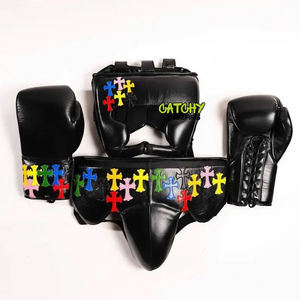 Ensemble complet de boxe avec gants de frappe, pads et bandages pour l'entraînement des adultes et des jeunes, équipement de sport pour la salle de sport - Product Image 3