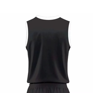 Uniforme de basket-ball respirant et tendance en polyester 100%, logo personnalisé, impression numérique, doux, léger, anti-UV, séchage rapide, col en V - Product Image 5