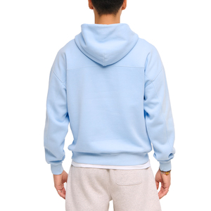 Sweat-shirt à capuche pour homme, bleu ciel, coupe classique, en coton molletonné, décontracté, avec poche, pour l'hiver, respirant, séchage rapide - Product Image 2