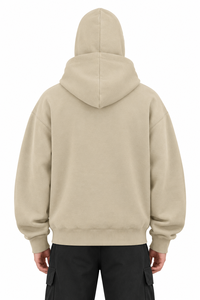 Chaqueta con capucha doble tipo balaclava para hombre, de poliéster y algodón, con cremallera completa, estilo casual, con diseño de capucha en capas, para hombre, al por mayor - Product Image 2