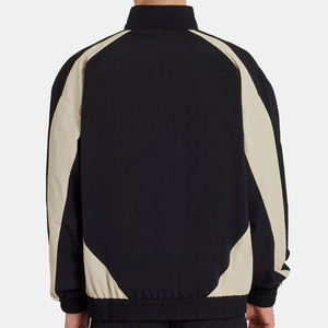 Ensemble de survêtement pour homme à blocs de couleur, manches longues, fermeture éclair, col montant, respirant, coupe régulière, style sportif, pour le printemps et les loisirs - Product Image 2
