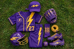 Conjunto de Uniforme de Béisbol para Adultos, Impresión por Transferencia de Calor, Transpirable, Poliéster, Jersey con Botones al Frente, Pantalones, Gorra, Kit Sólido, Tofen Sports - Product Image 5