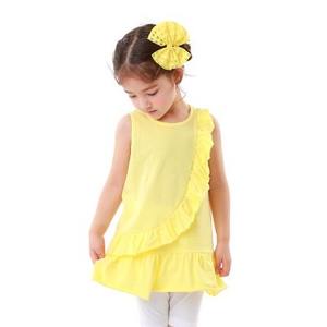 Vestido de Niña Estilo Coreano OZKIZ, 100% Algodón Chifón, Diseño con Volantes en Capas, para Niñas de 2 a 7 Años, Moda Infantil de Verano, Venta al Por Mayor - Product Image 1