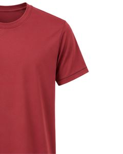Manufacturer Custom <b>Red</b> Mens Quick Dry Sports T Shirt Breathable Polyester Gym Running Workout Activewear Plain Fitness Tee Top - Product Image 4