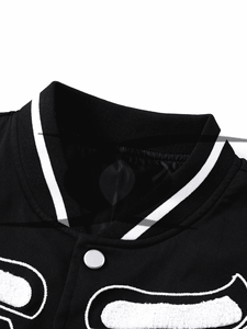 แจ็คเก็ตบอมเบอร์แบบวาร์ซิตี้สำหรับผู้ชาย คุณภาพพรีเมียม ปี 2026 ออกแบบเองได้ พร้อมแขนหนังเบสบอล แจ็คเก็ตวาร์ซิตี้สำหรับฤดูหนาว - Product Image 3