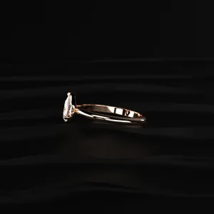Anillo Solitario con Diamante Certificado IGI de 0.5 Quilates, Corte Pera, Claridad VVS-VS, Compre Directamente de un Proveedor Indio de Confianza - Product Image 5