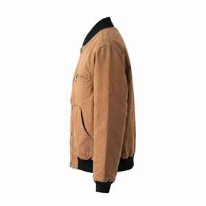 Chaqueta de Trabajo de Lona 100% Algodón, Estilo Vintage, Lavada, con Cuello Alto y Forro de Malla, Estilo Detroit, para Invierno, Venta al Por Mayor Personalizada - Product Image 3
