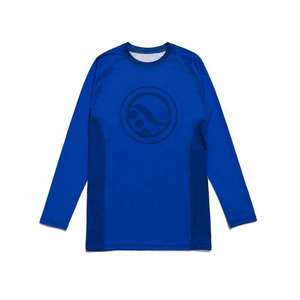 Camiseta de Compresión Deportiva para Hombre, Manga Larga, Color Azul Rey, para Gimnasio, Entrenamiento, Natación, Absorbe la Humedad - Product Image 1
