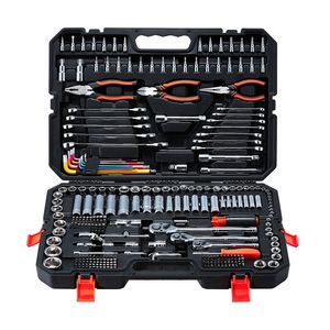 Juego de Herramientas para Reparación de Automóviles de 314 Piezas, Juego de Llaves de Tubo Métricas de 1/4, 3/8 y 1/2 Pulgadas, Destornilladores, Puntas, Kit de Herramientas para Mecánicos - Product Image 1