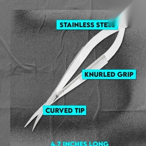 Ciseaux de manucure en acier inoxydable, lame droite, pointe pointue, durables, pour les soins des ongles, utilisation pour adultes - Product Image 5